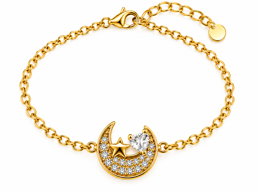 Pulsera Luna Cristal - 6 Colores