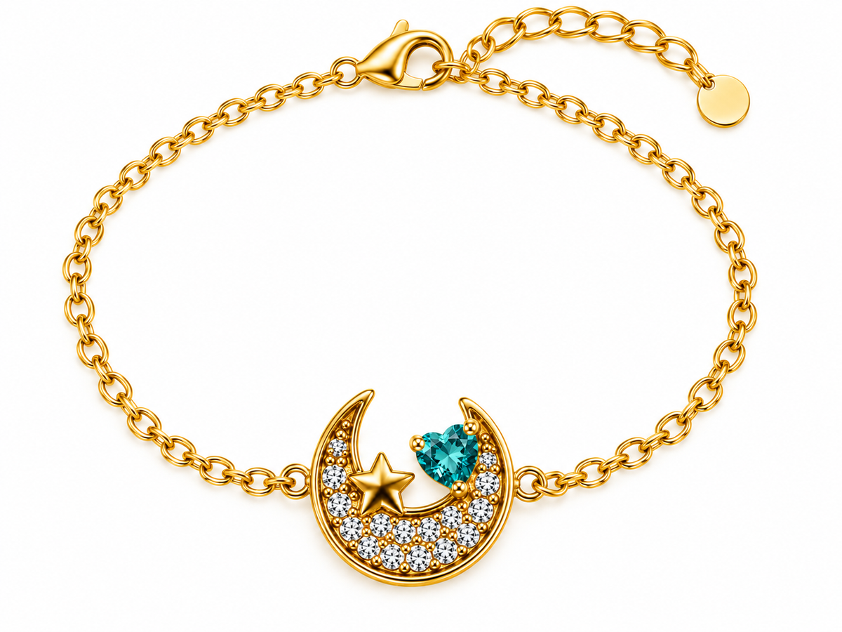 Pulsera Luna Cristal - 6 Colores