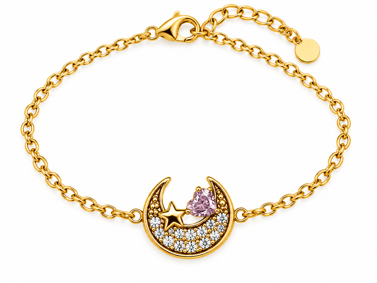 Pulsera Luna Cristal - 6 Colores