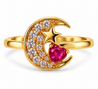 Anillo Luna Cristal - 6 Colores