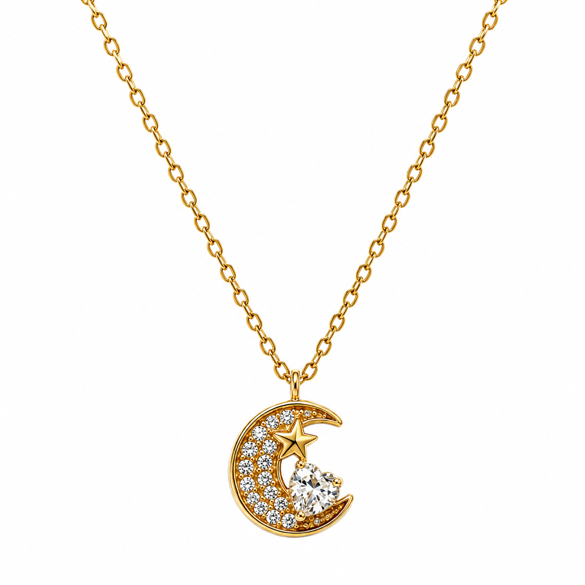 Collar Luna Cristal - 6 Colores