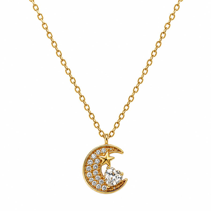 Collar Luna Cristal - 6 Colores