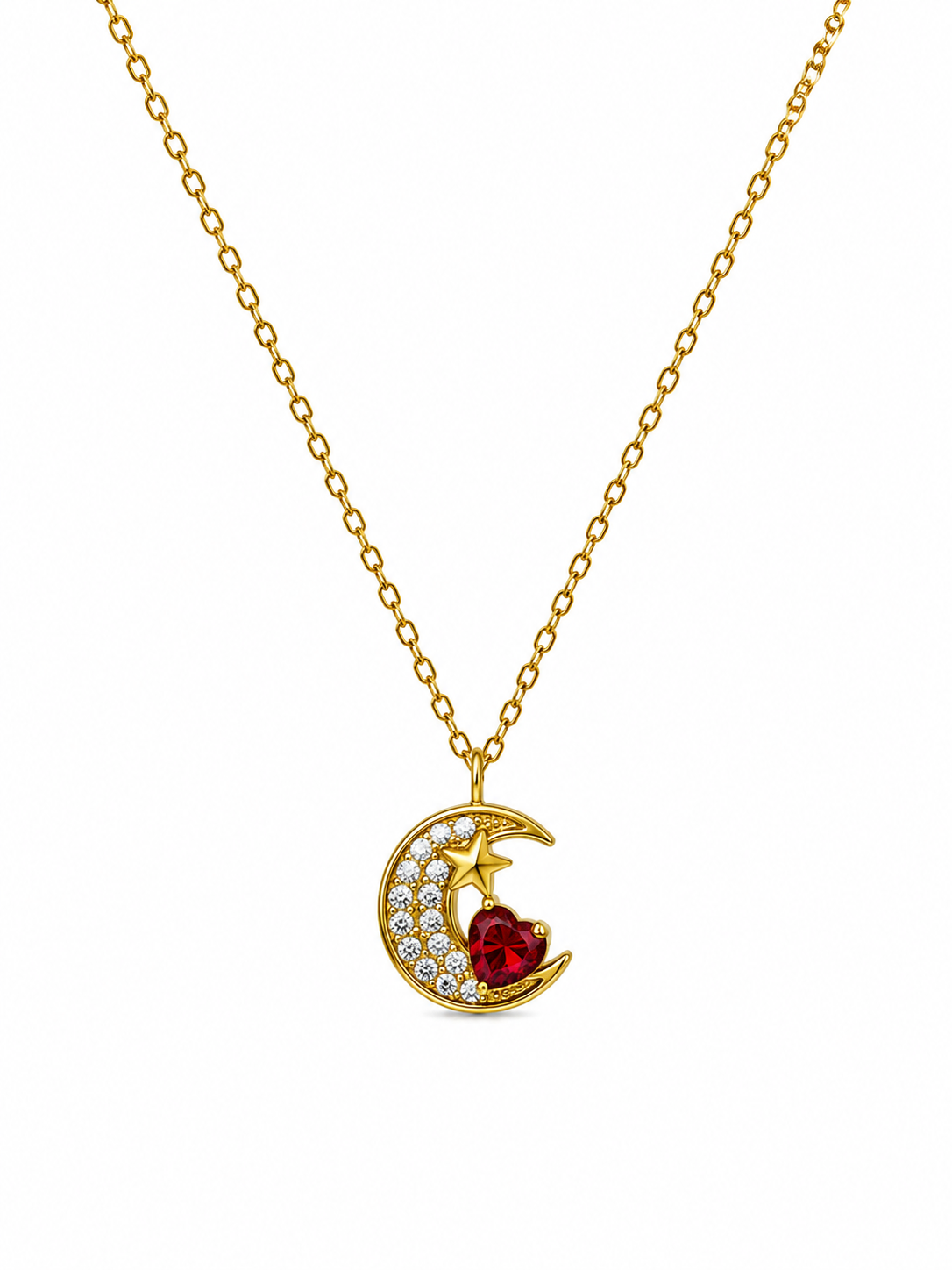 Collar Luna Cristal - 6 Colores