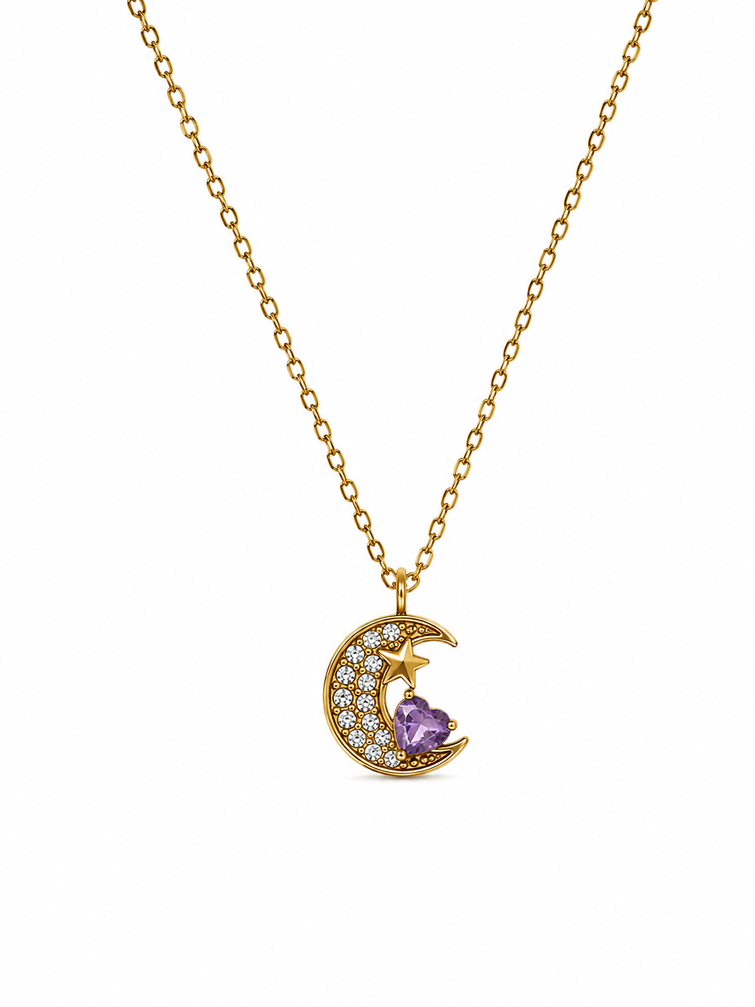 Collar Luna Cristal - 6 Colores