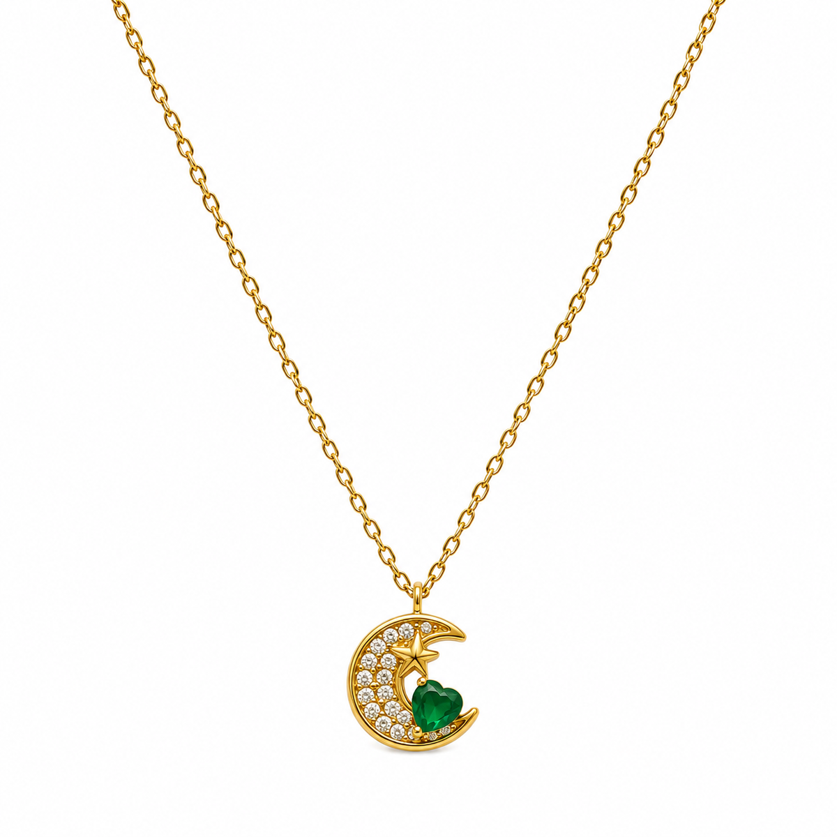Collar Luna Cristal - 6 Colores