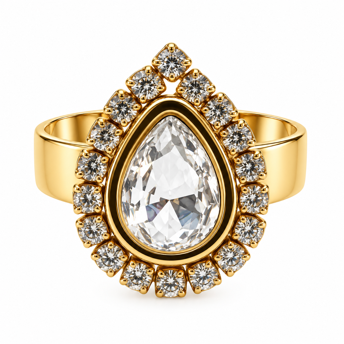 Anillo Gota Cristal - 5 Colores