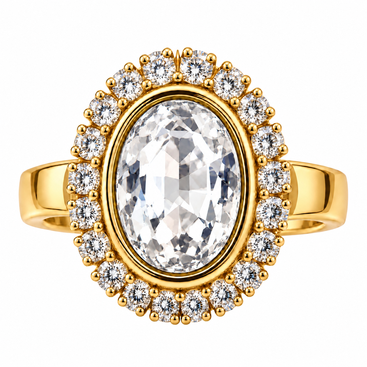 Anillo Oval Cristal - 5 Colores