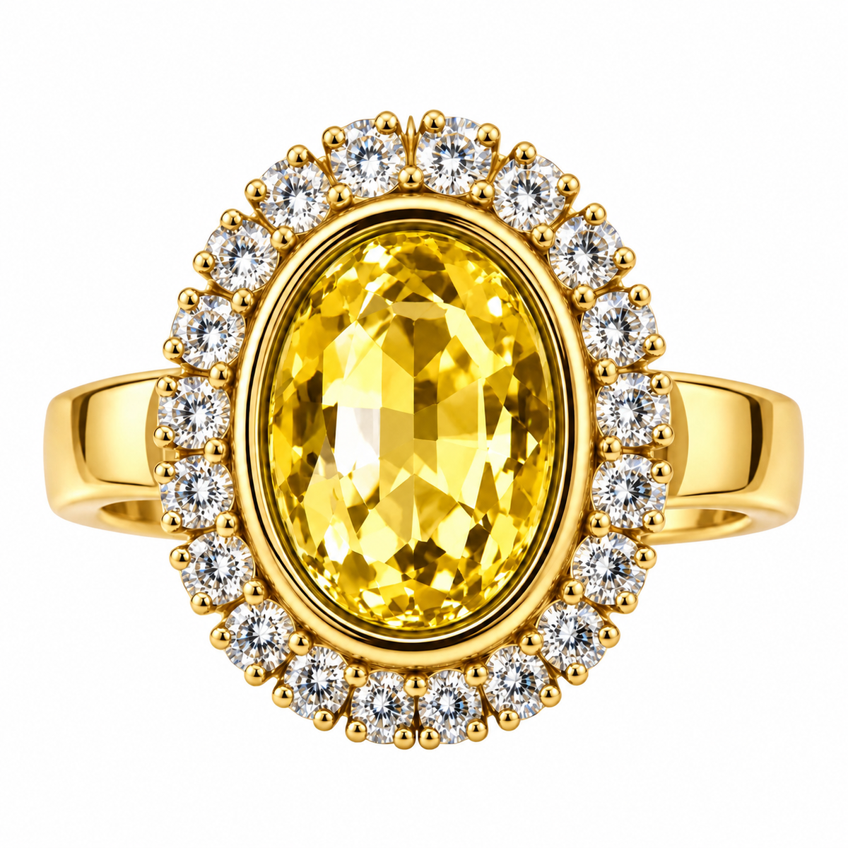 Anillo Oval Cristal - 5 Colores