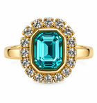 Anillo Rectángulo Cristal - 5 Colores