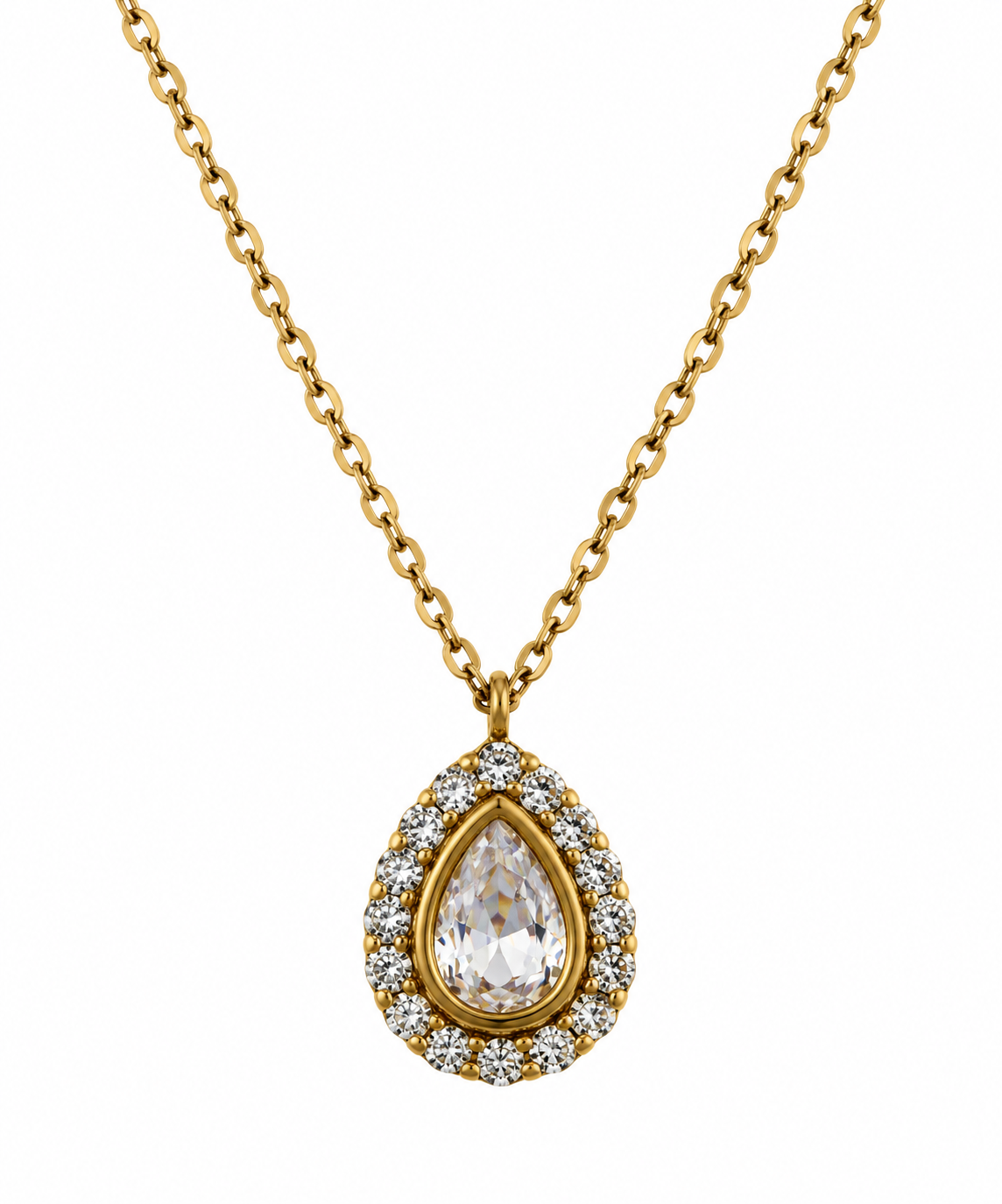 Collar Gota Cristal - 5 Colores
