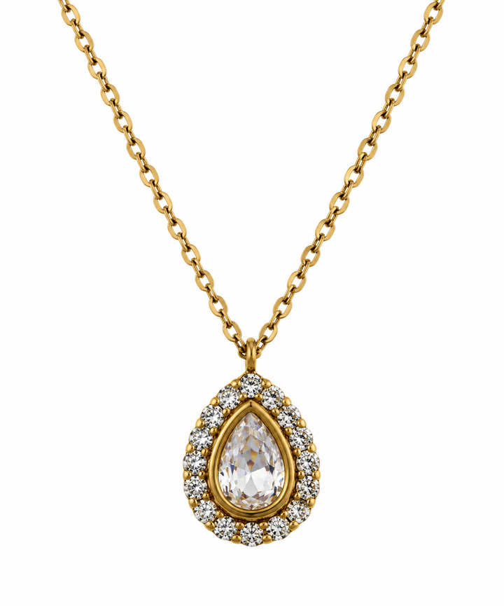 Collar Gota Cristal - 5 Colores