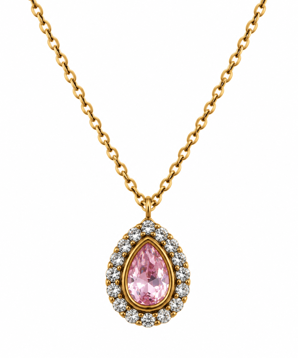 Collar Gota Cristal - 5 Colores