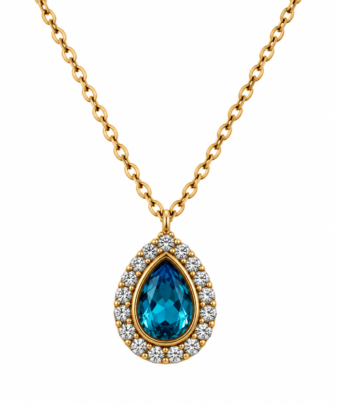 Collar Gota Cristal - 5 Colores
