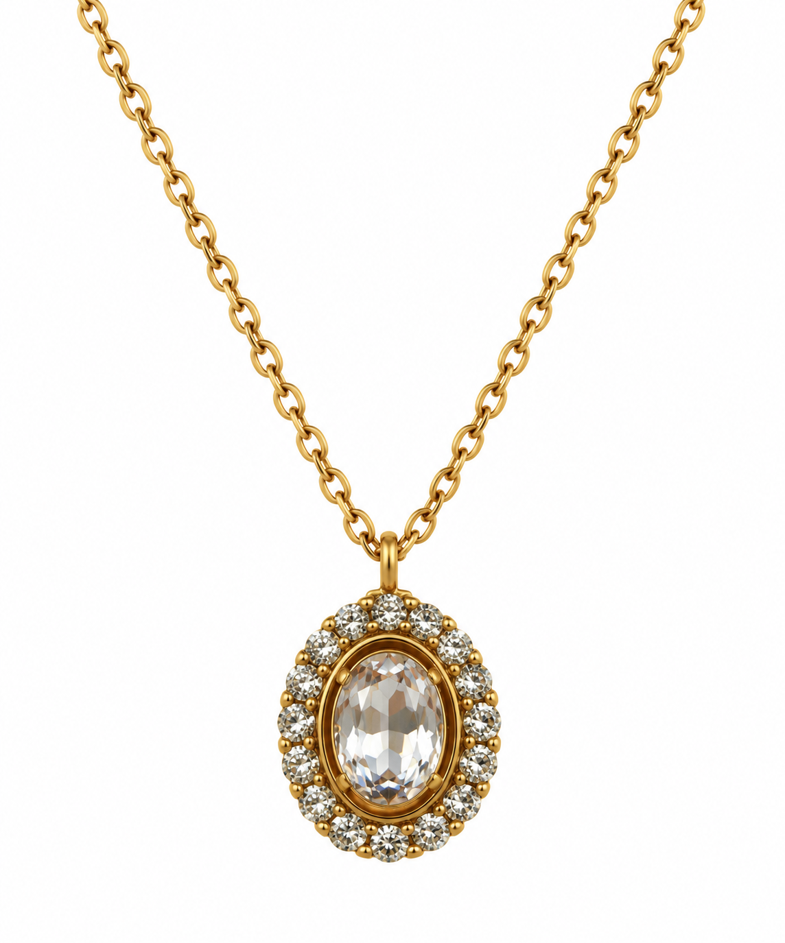 Collar Oval Cristal - 5 Colores