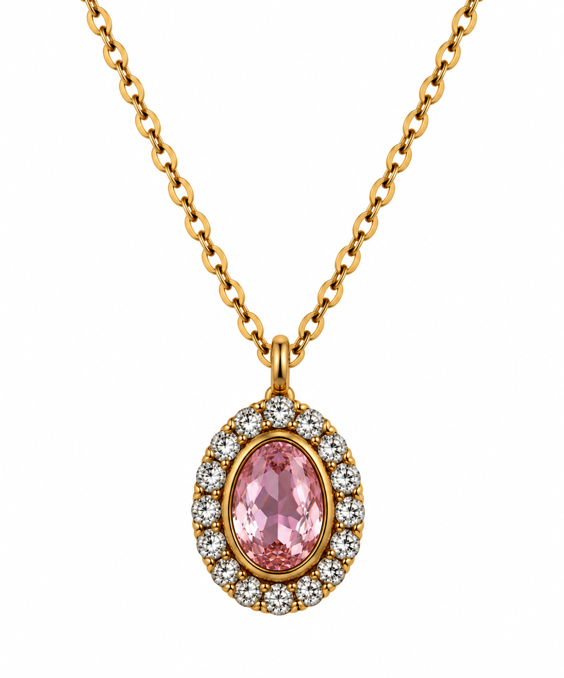 Collar Oval Cristal - 5 Colores