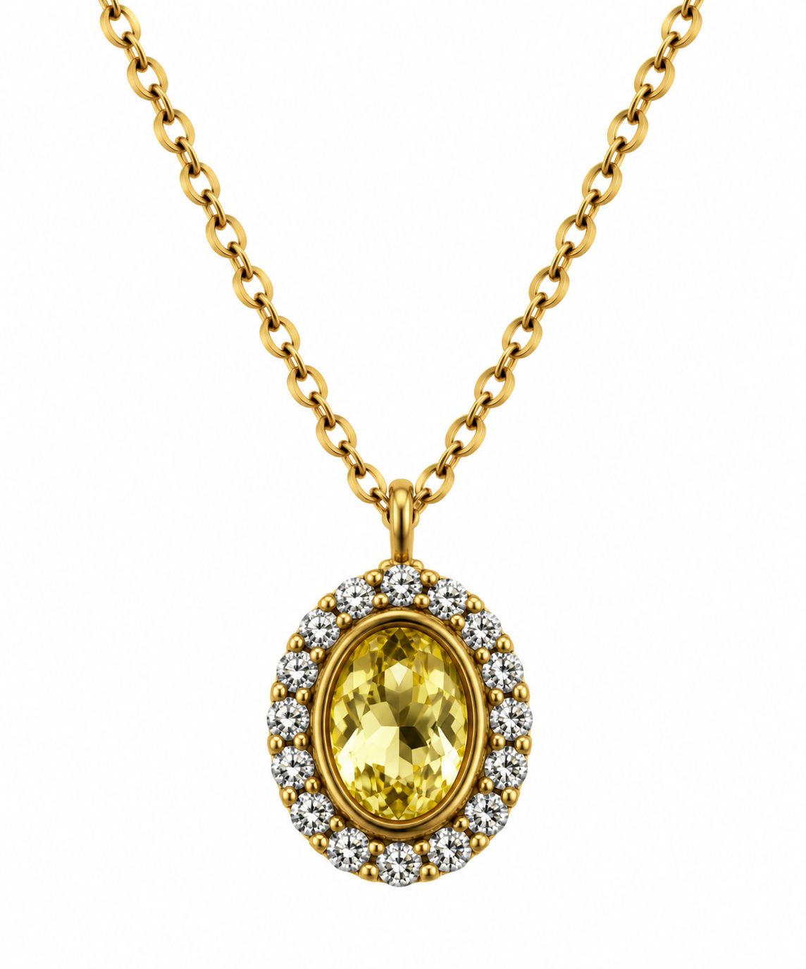 Collar Oval Cristal - 5 Colores