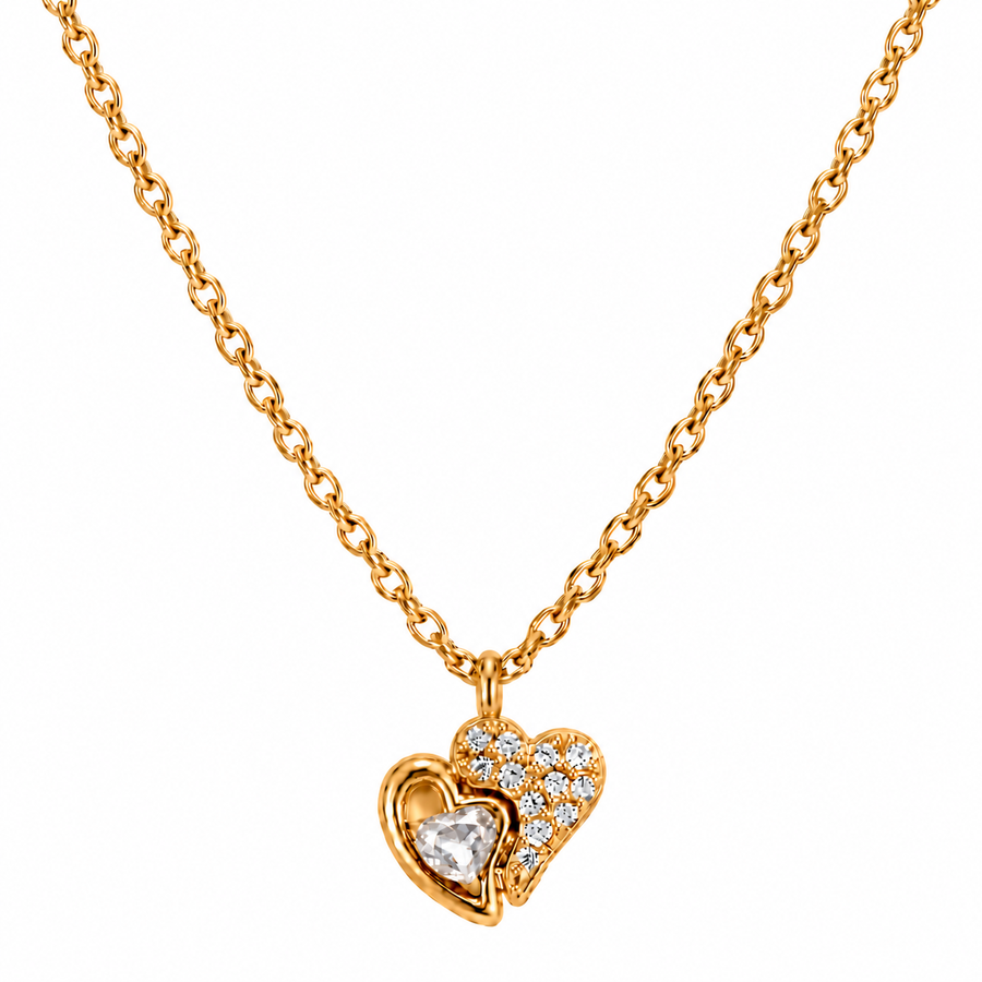 Collar Corazones Cristal - 6 Colores