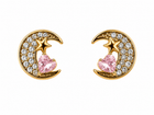 Pendientes Luna Cristal - 6 Colores