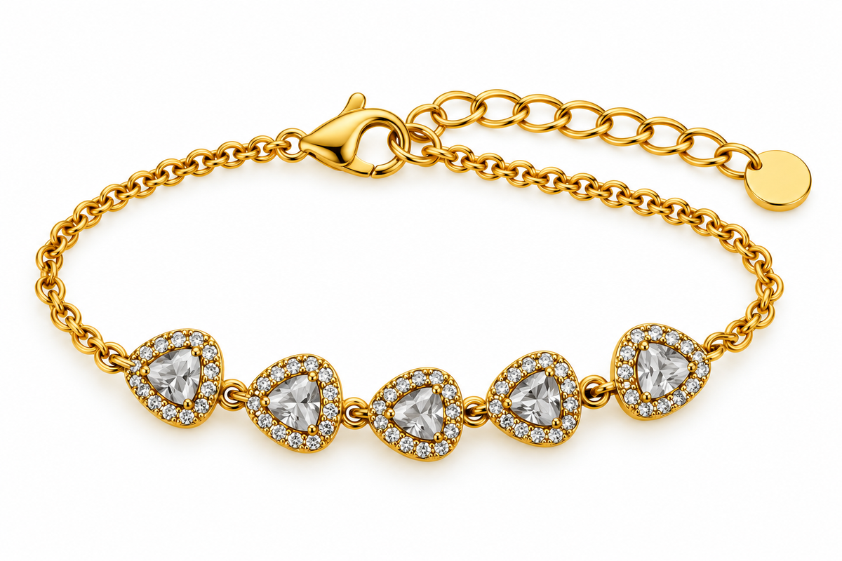 Pulsera Triangulo Cristal - 5 Colores
