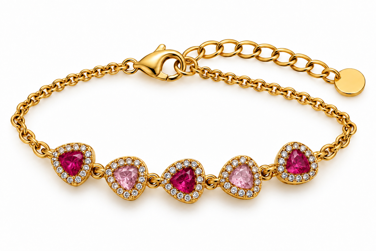 Pulsera Triangulo Cristal - 5 Colores