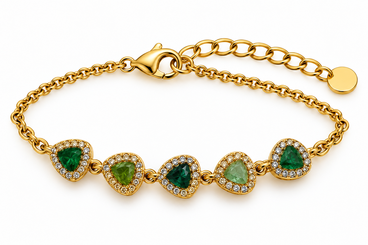Pulsera Triangulo Cristal - 5 Colores