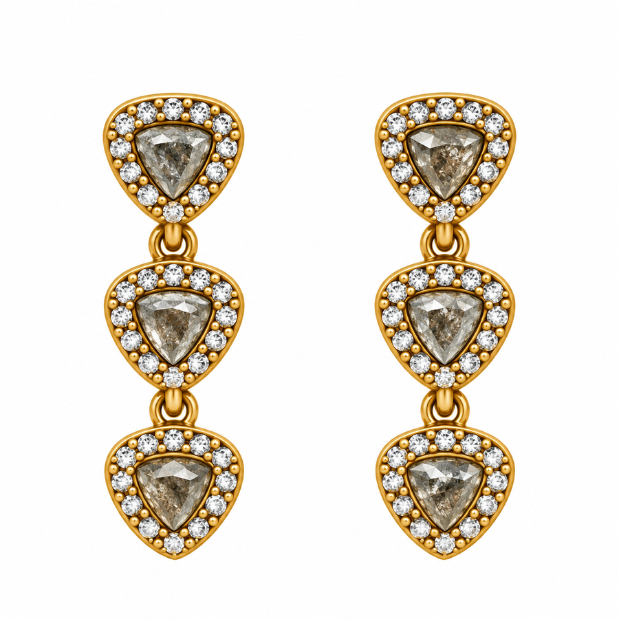 Pendientes Corazones Cristal - 5 Colores