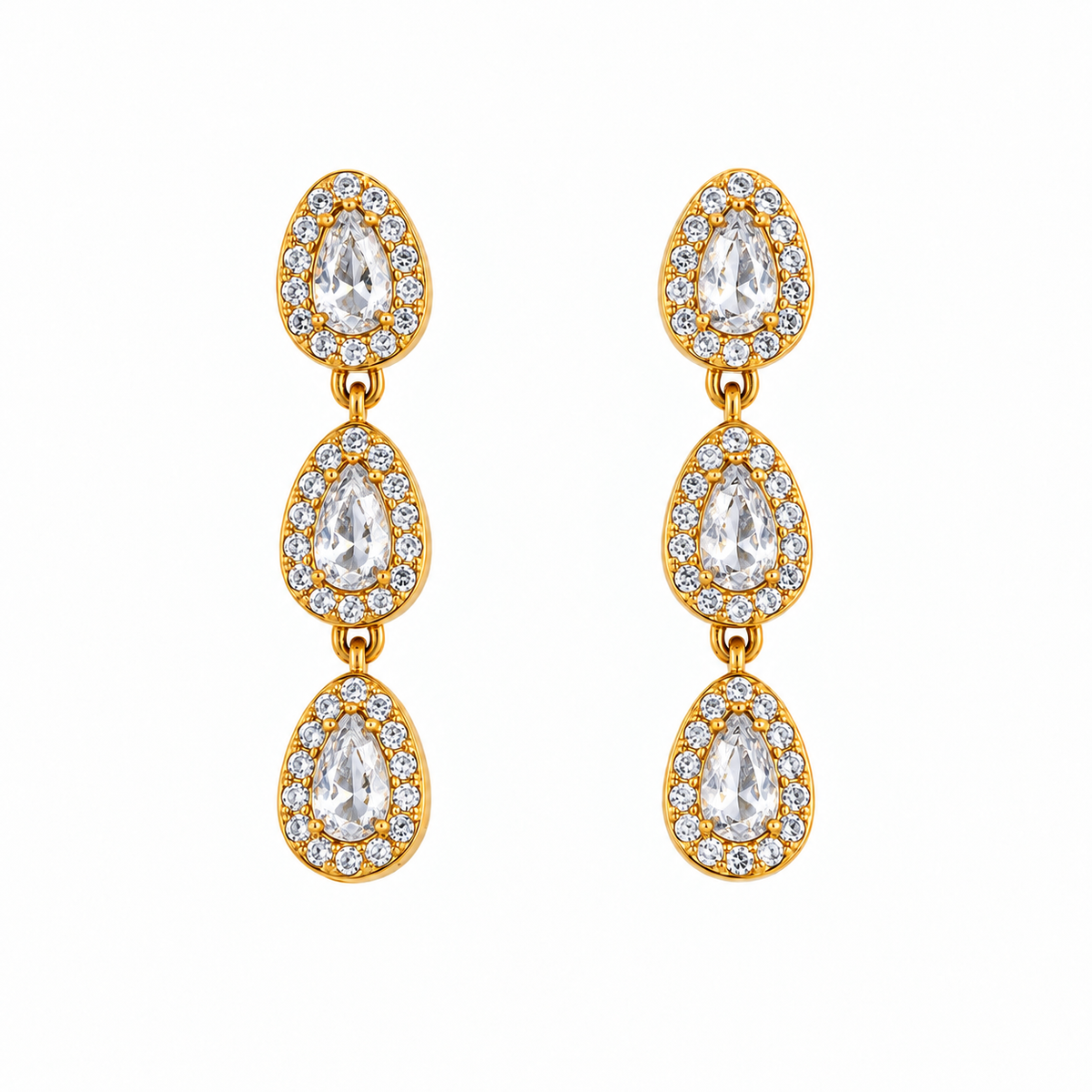Pendientes Gotas Cristal - 5 Colores