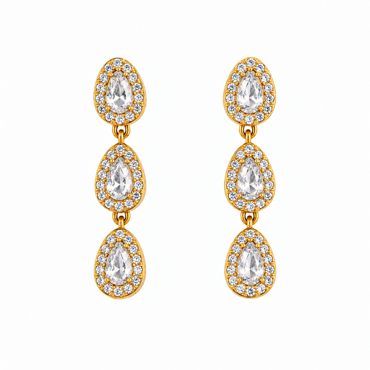 Pendientes Gotas Cristal - 5 Colores
