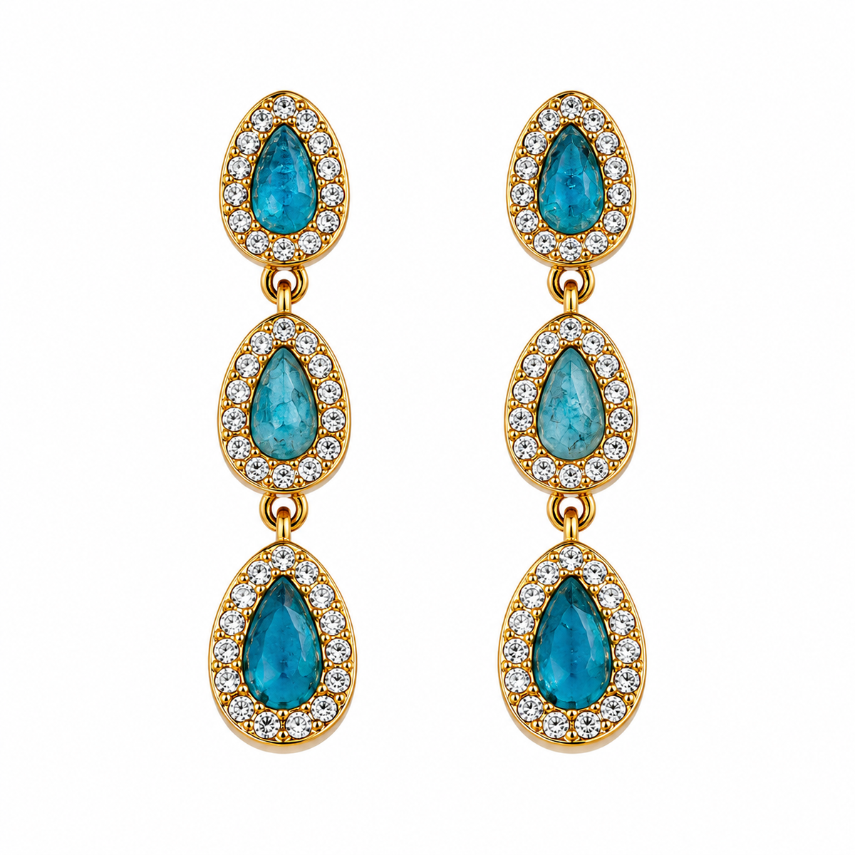 Pendientes Gotas Cristal - 5 Colores