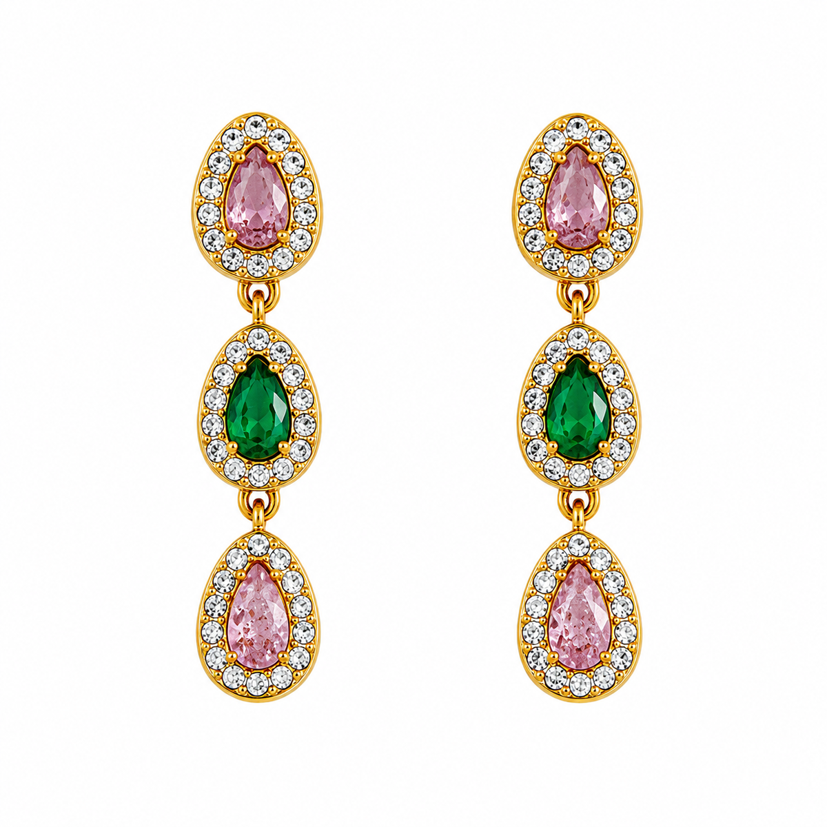 Pendientes Gotas Cristal - 5 Colores