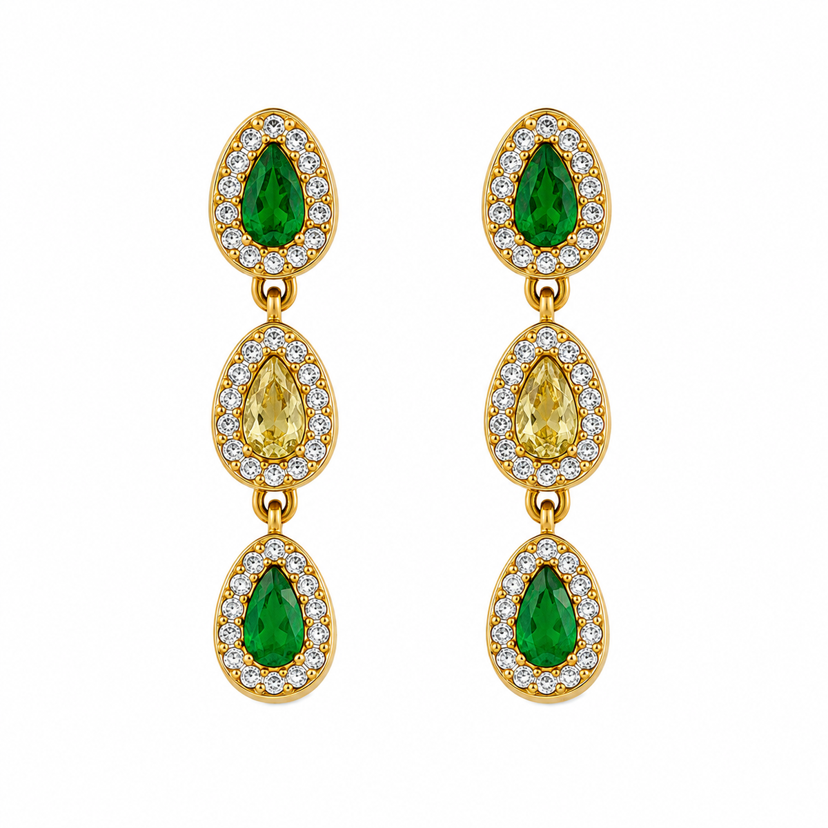 Pendientes Gotas Cristal - 5 Colores