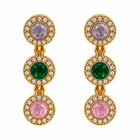 Pendientes Círculos Cristal - 5 Colores