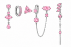 Pack de Pendientes Formas Cristal Plateado - 3 Colores