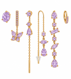 Pack de Pendientes Mariposas Cristal Dorado - 6 Colores