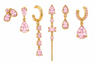Pack de Pendientes Gotas Cristal Dorado - 6 Colores