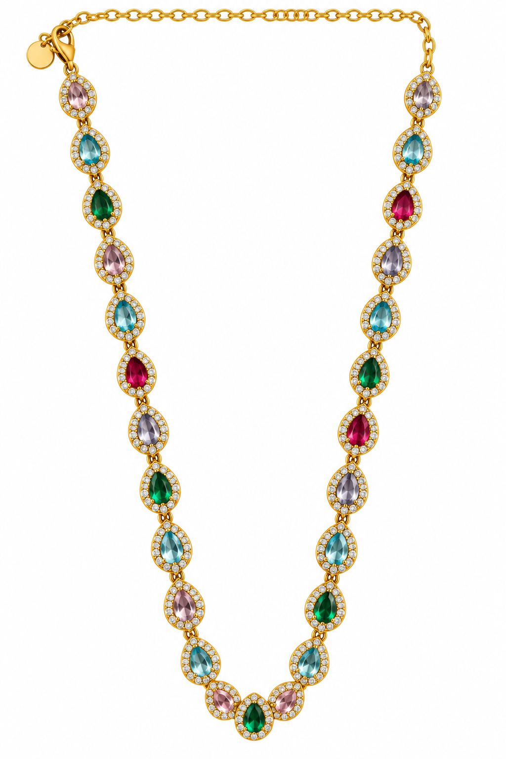Collar Óvalos Cristal - 5 Colores