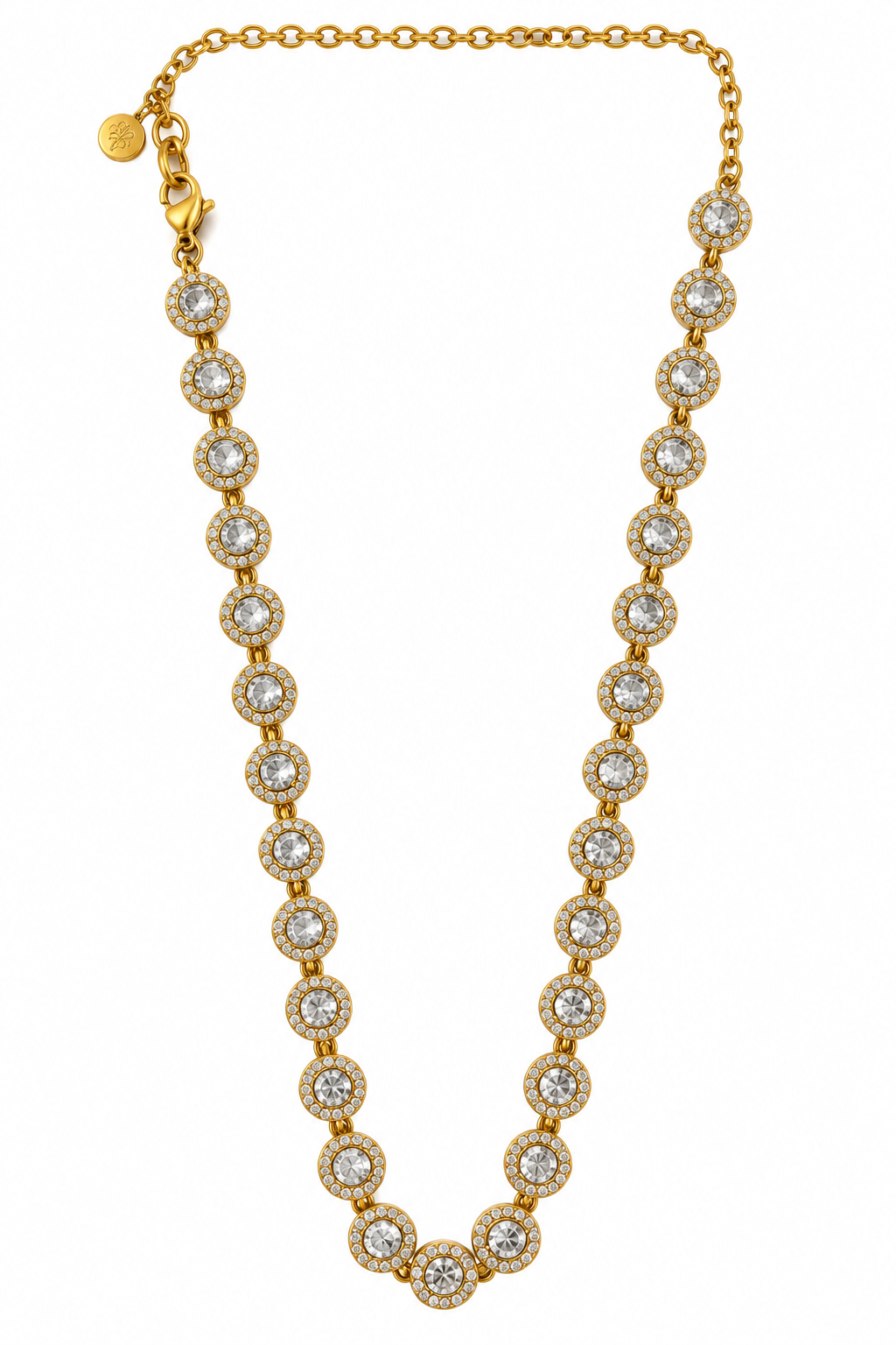 Collar Circulo Cristal - 5 Colores