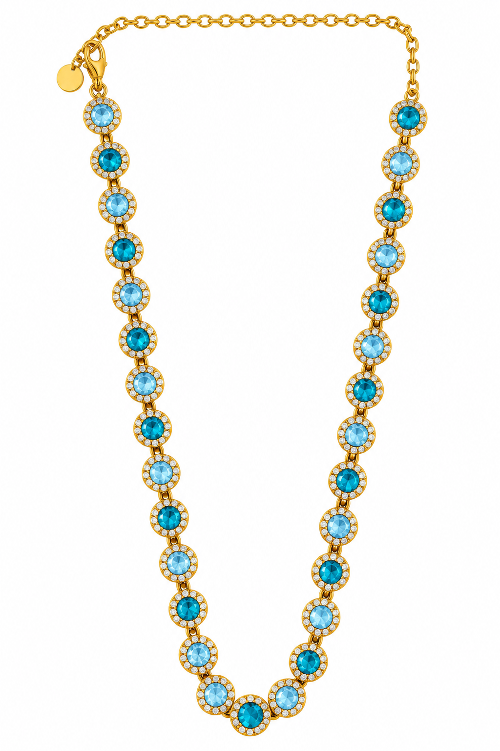 Collar Circulo Cristal - 5 Colores