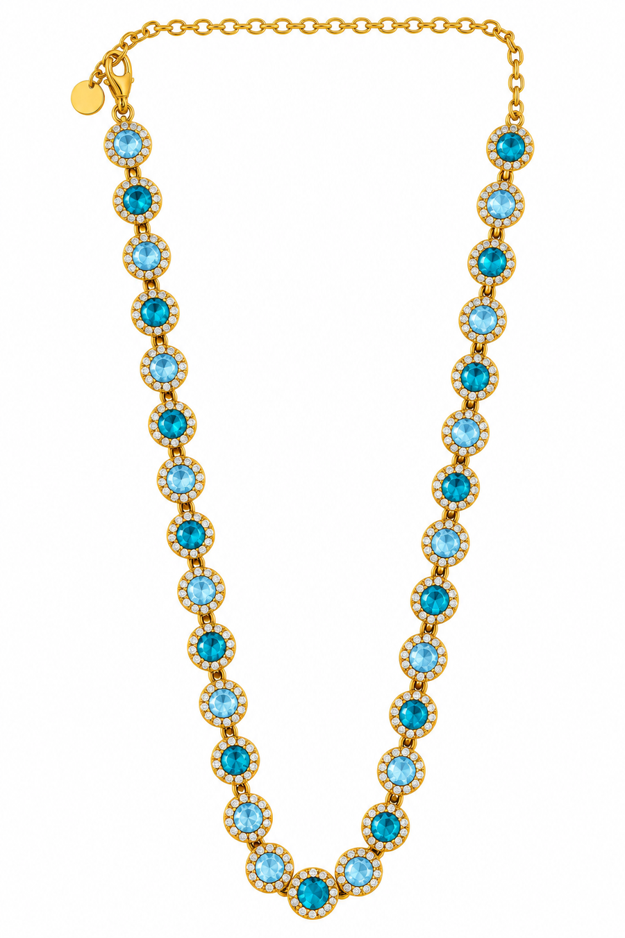 Collar Circulo Cristal - 5 Colores