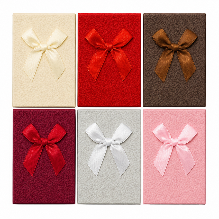 Caja con Lazo M (Pack 12 Und) - 6 Colores