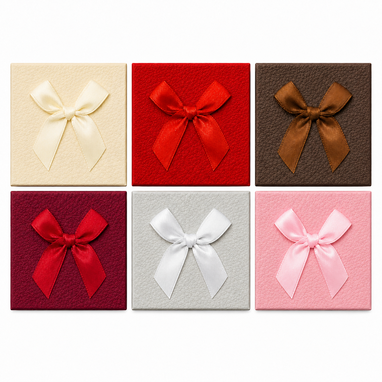 Caja con Lazo G (Pack 12 Und) - 6 Colores