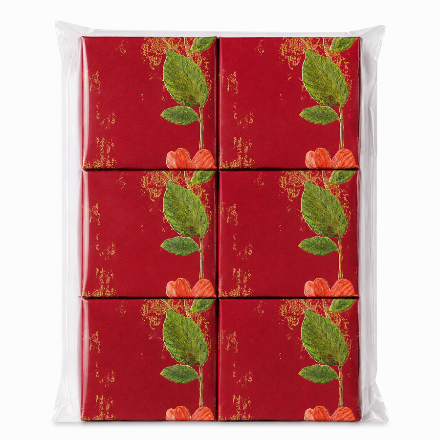 Caja Floral Cuadrada (Pack 12 Und) - 4 Colores