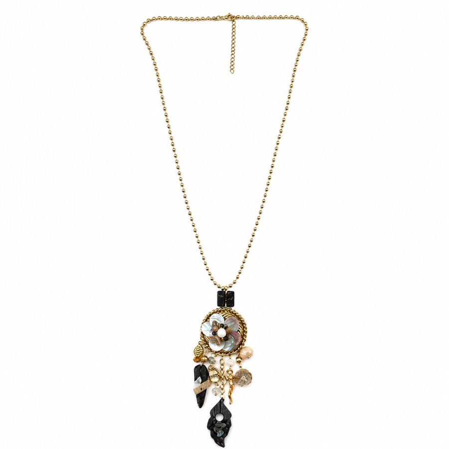 Collar Dije Acero Dorado